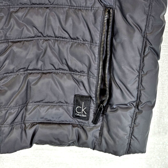 Calvin Klein Men’s Stretch Insulated Full Zip Puffer Vest Black Grey Sz XL NWOT - Picture 3 of 13